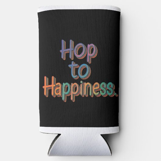 Hop to Happiness Seltzer Blikjeskoeler (Voorkant)