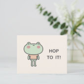 Hop To It! Briefkaart (Staand voorkant)