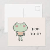 Hop To It! Briefkaart (Voorkant / Achterkant)