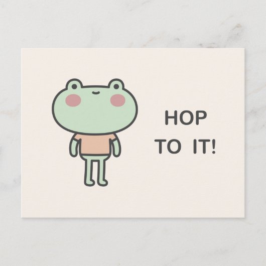 Hop To It! Briefkaart (Voorkant)