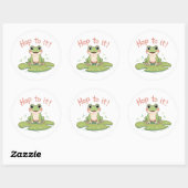 Hop to It! Schattigee Frog Lily Pad Sticker (Vel)
