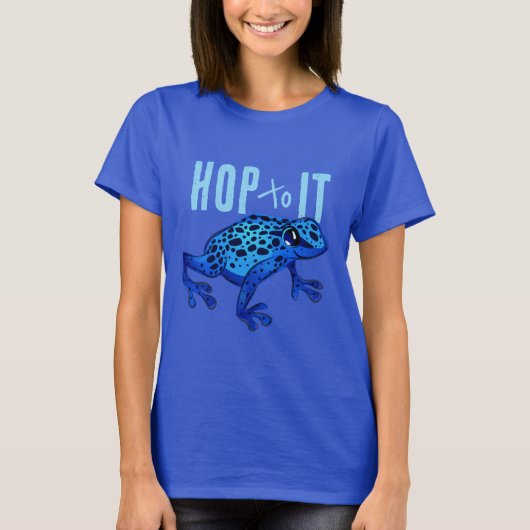 Hop To It - Tropical Frog T-shirt voor dames (Voorkant)