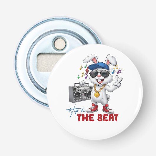 Hop to the Beat Button Flesopener (Voorkant)