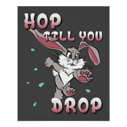 Hop tot je valt perfect poster (Voorkant)