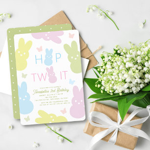 Hop Two It Bunny & Butterfly 2e verjaardag Kaart