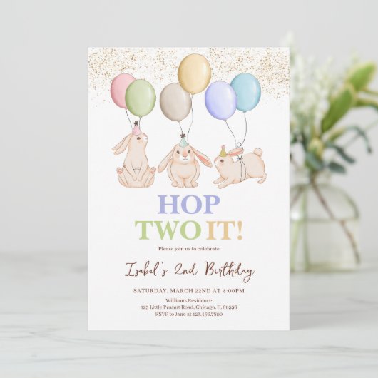 Hop Two IT Tweede Paasdag Kaart (Staand voorkant)