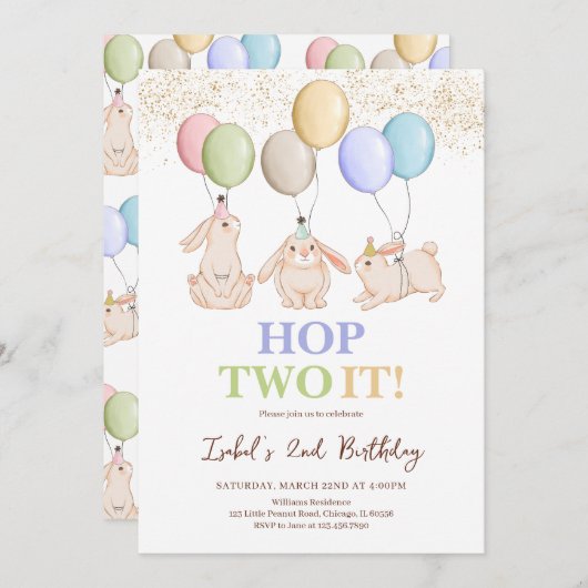 Hop Two IT Tweede Paasdag Kaart (Voorkant / Achterkant)