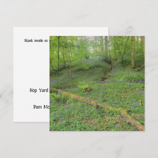 Hop Yard Wood Groeten Kaart Notitiekaartje (Voorkant / Achterkant)