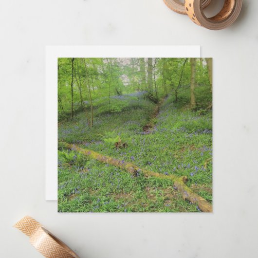 Hop Yard Wood Groeten Kaart Notitiekaartje (Voorkant / Achterkant in situ)