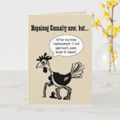 Hopalong Slachtoffer tot knievervanging Kaart (Gele Bloem)