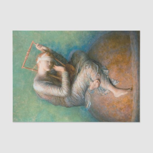 Hope, 1886 door George Frederic Watts Tissuepapier (Voorkant)