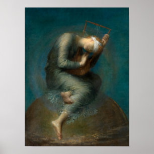 Hope, 1891 by George Frederic Watts Poster