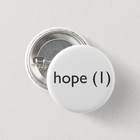 Hope (1), Button (Voorkant /achterkant)