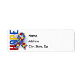 Hope 2 Autism Etiket (Voorkant)