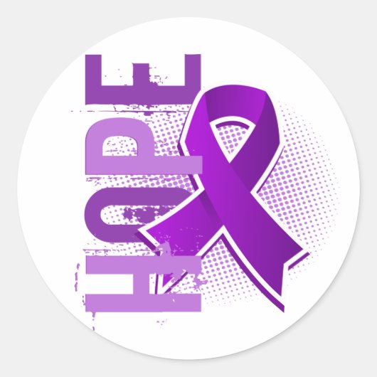 Hope 2 Chiari Malformation Ronde Sticker (Voorkant)