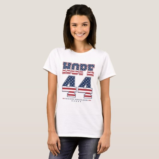 HOPE 44 Obama T-shirt (Voorkant volledig)