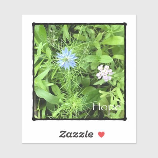 Hope 4 x 4 Vinyl Sticker (Vel)