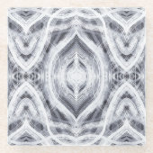 Hope Abstract Black and White Watercolor Art Glazen Onderzetter (Voorkant)