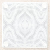 Hope Abstract Black and White Watercolor Art Glazen Onderzetter (Achterkant)