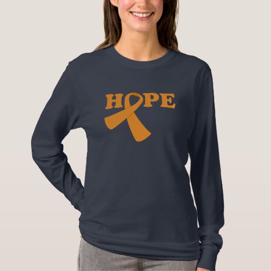 HOPE ADD/ADHD-bewustzijn met lint T-shirt (Voorkant)