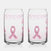 Hope Against Cancer Breast Awareness Blikvorm Glas (Voorkant)