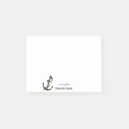 Hope Anchor Gepersonaliseerde Pastor Post-it® Notes