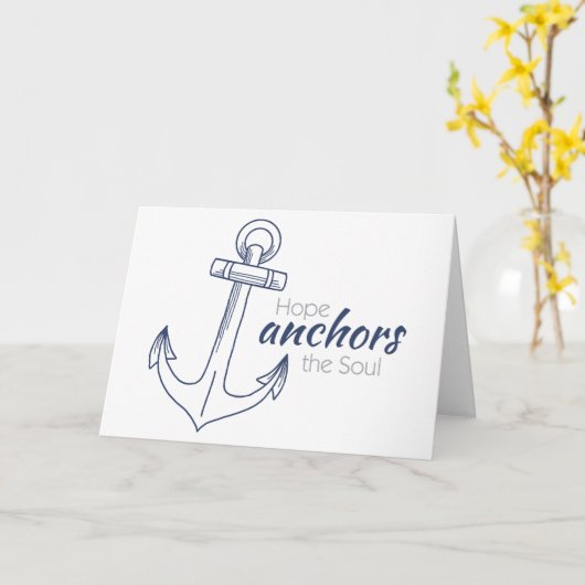 Hope Anchors Kaart (Gele Bloem)