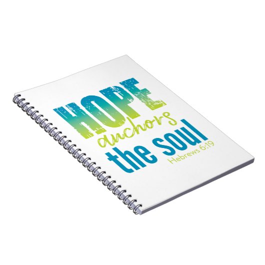 Hope Anchors Soul - Hebrews 6:19 Notitieboek (Rechterzijde)