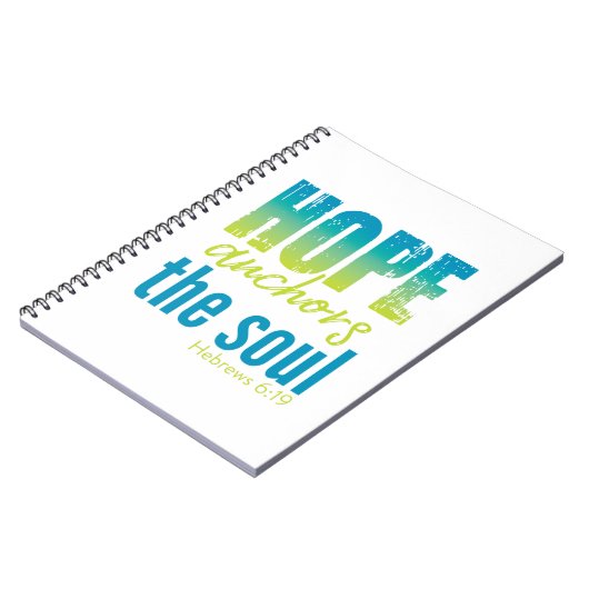 Hope Anchors Soul - Hebrews 6:19 Notitieboek (Linkerzijde)