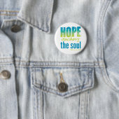 Hope Anchors Soul - Hebrews 6:19 Ronde Button 5,7 Cm (In situ)