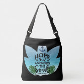 "Hope Anchors the Soul" Bijbelse Verse Crossbody Tas (Voorkant)
