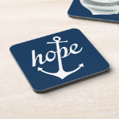 Hope Anchors The Soul (Hebrews 6:19) Drankjes Onderzetter (Linkerzijde)