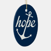 Hope Anchors The Soul (Hebrews 6:19) Keramisch Ornament (Rechts)