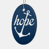 Hope Anchors The Soul (Hebrews 6:19) Keramisch Ornament (Links)