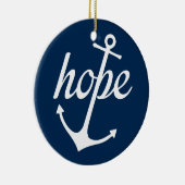 Hope Anchors The Soul (Hebrews 6:19) Keramisch Ornament (Rechts)