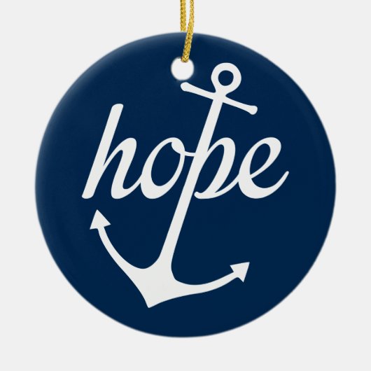 Hope Anchors The Soul (Hebrews 6:19) Keramisch Ornament (Voorkant)