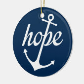 Hope Anchors The Soul (Hebrews 6:19) Keramisch Ornament (Links)