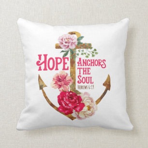 Hope Anchors the Soul Pillow Kussen