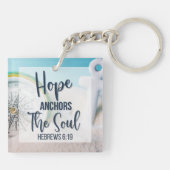 Hope Anchors the Soul Sleutelhanger (Achterkant)