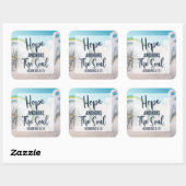 Hope Anchors the Soul Vierkante Sticker (Vel)