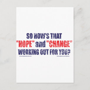 HOPE-and-Change-DST-T-SHIRT Briefkaart