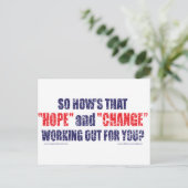HOPE-and-Change-DST-T-SHIRT Briefkaart (Staand voorkant)