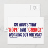 HOPE-and-Change-DST-T-SHIRT Briefkaart (Voorkant / Achterkant)