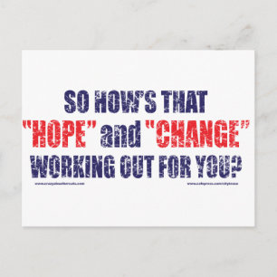HOPE-and-Change-DST-T-SHIRT Briefkaart
