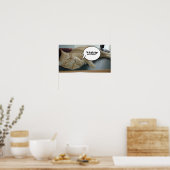 Hope and Change Oranje Tabby Cat Poster (Keuken)