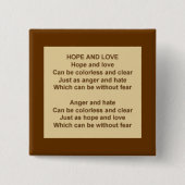 Hope and Love Button (Voorkant)
