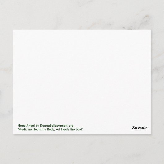 Hope Angel Briefkaart (Achterkant)
