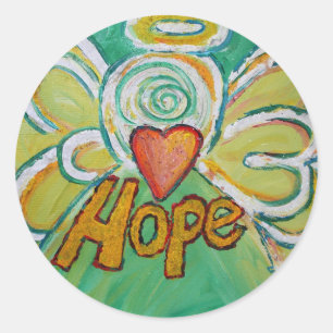 Hope Angel Inspirerend Word Art Custom Stickers