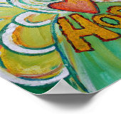 Hope Angel Inspirerend Word Art Print Poster (Hoek)