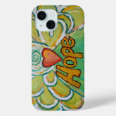 Hope Angel Word Art Aangepaste iPhone Case (Achterkant)